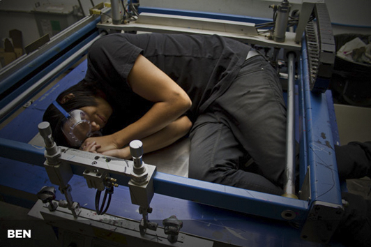 skateboard screen printing specialist- ben